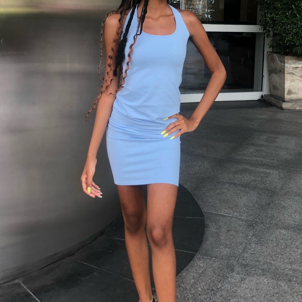 light blue summery dress